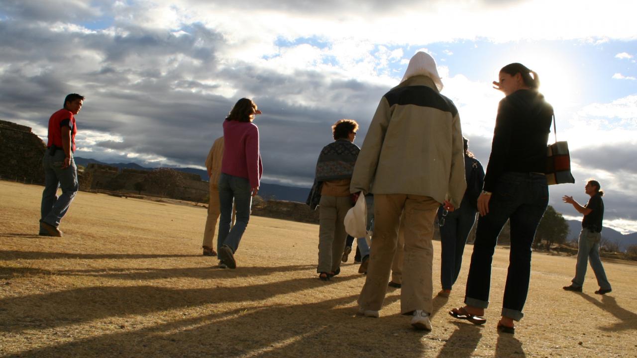 Global Philanthropists Circle members outside in Oaxaca, Mexico