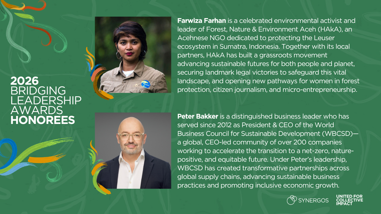 2026 honorees are peter bakker and farwiza farhan