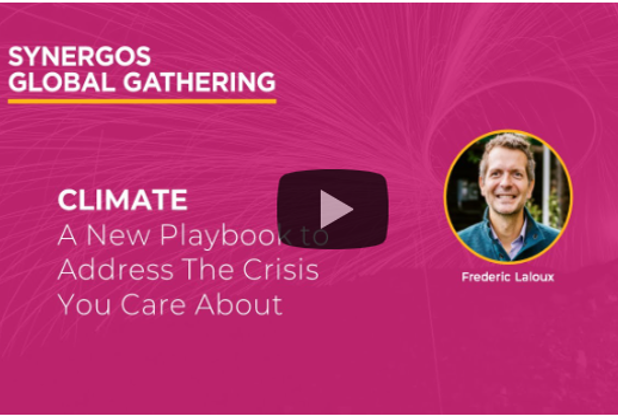Climate - A New Playbook to Address The Crisis You Care About Video Link