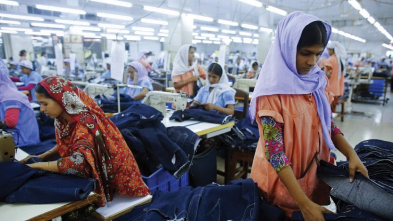 90% of garment factory workers globally are women.