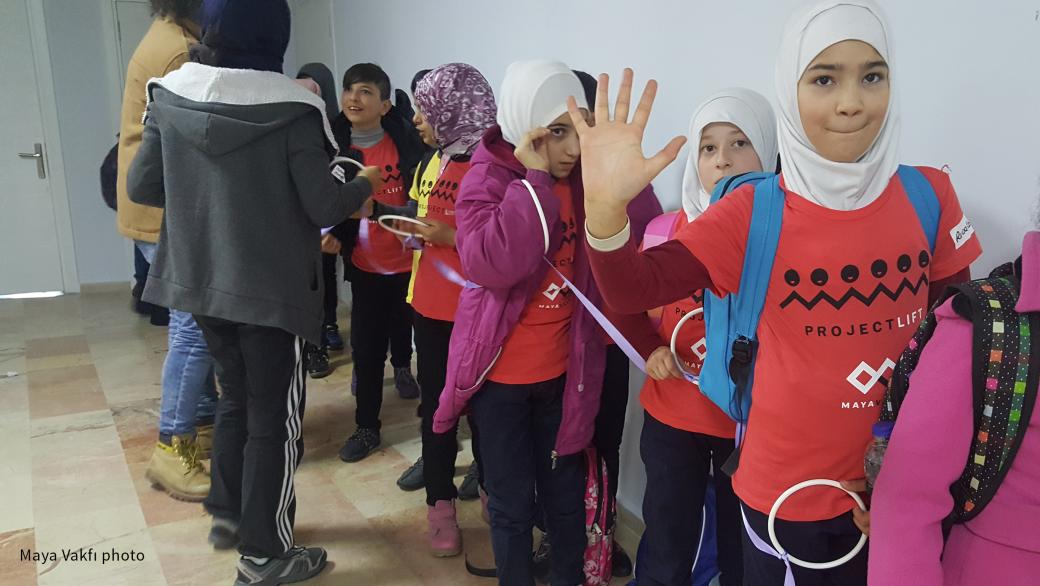 Children who participate in Maya Vakfı's Project Lift in Turkey