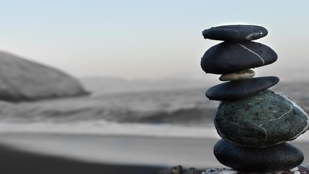 stones stacked on top of eachother