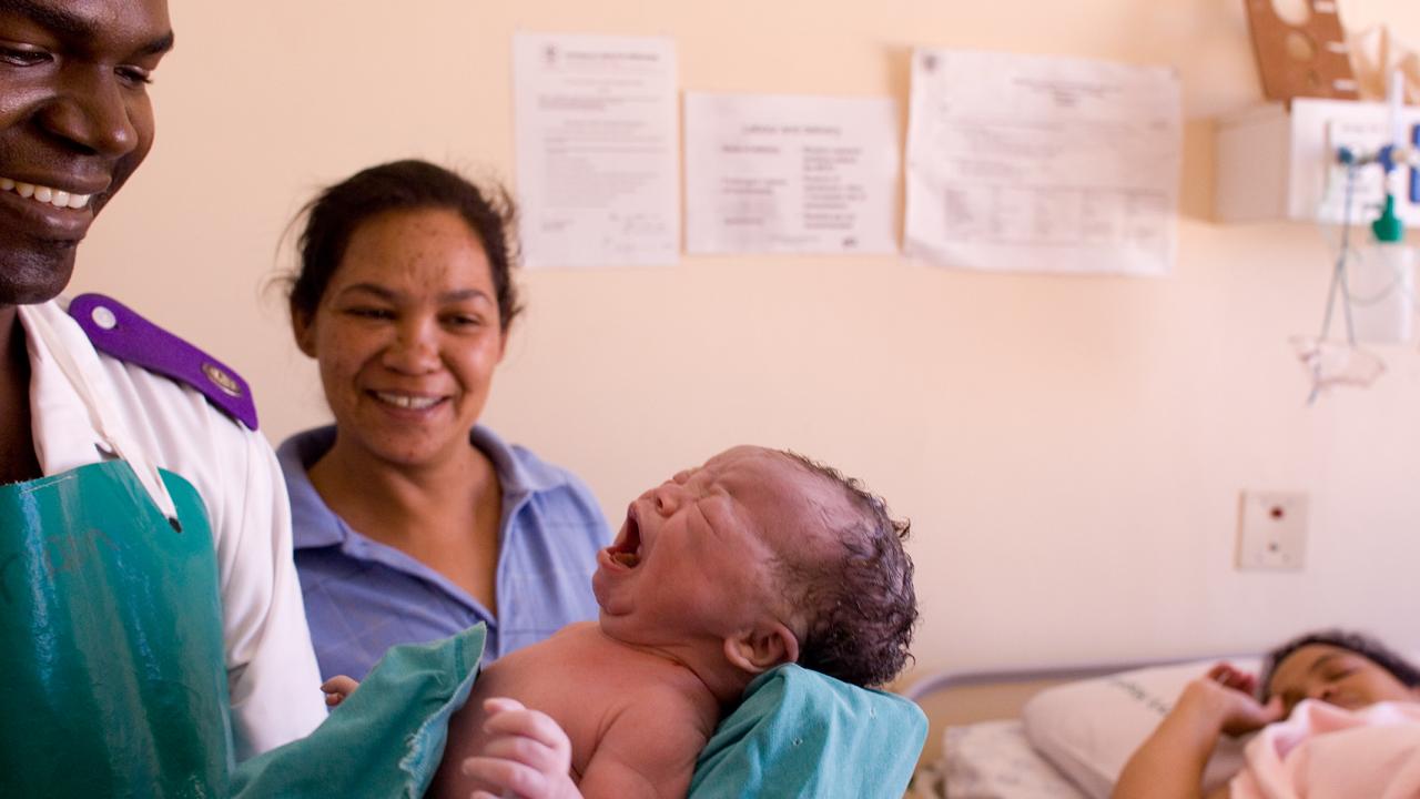 Child born in hospital in Rehoboth, Namibia