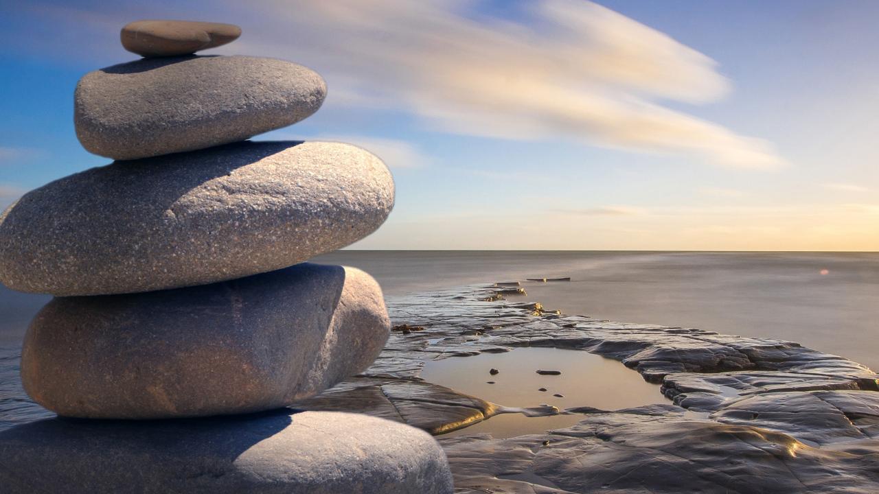 Stack of stones on a beach