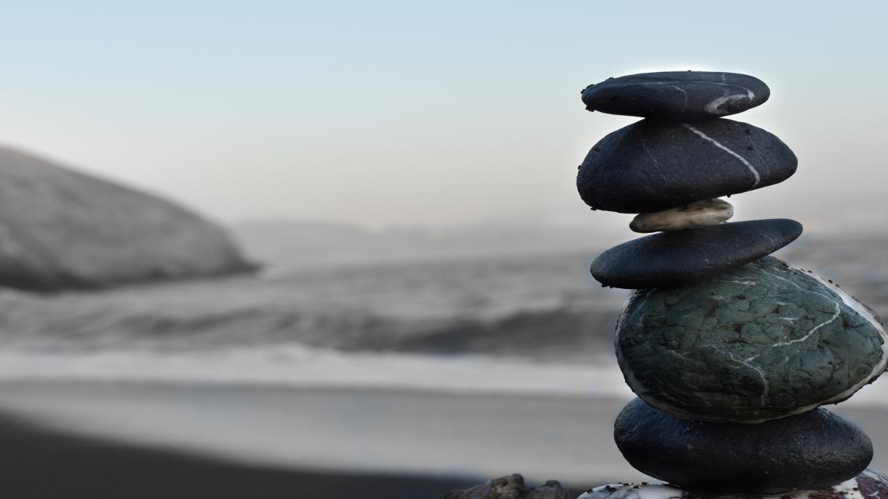 stones stacked on top of eachother
