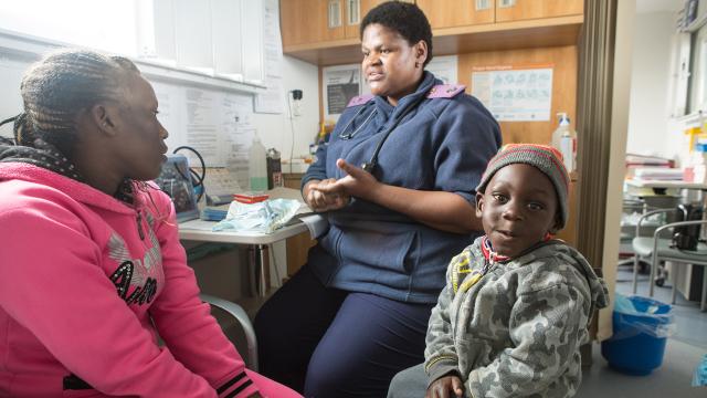 Maternal and child health clinic in Namibia